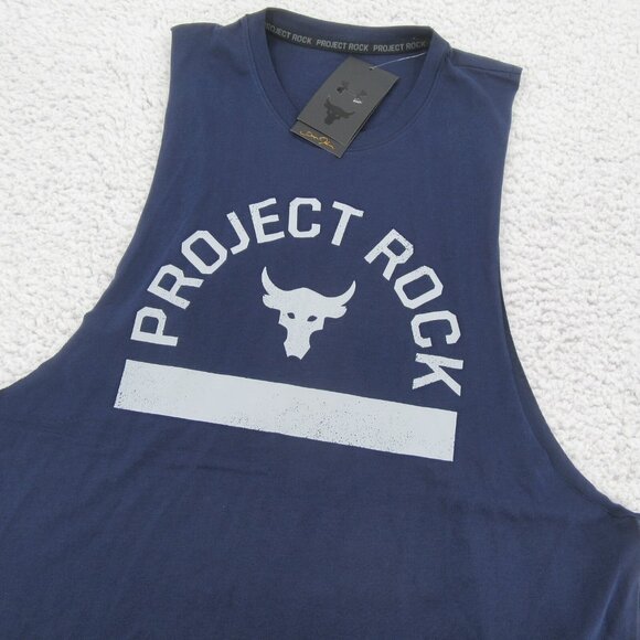 Under Armour Project Rock Payoff Bull Tank Men's Size Medium NEW - Picture 4 of 12